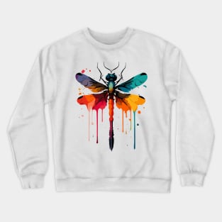 Colorful Dragonfly Crewneck Sweatshirt